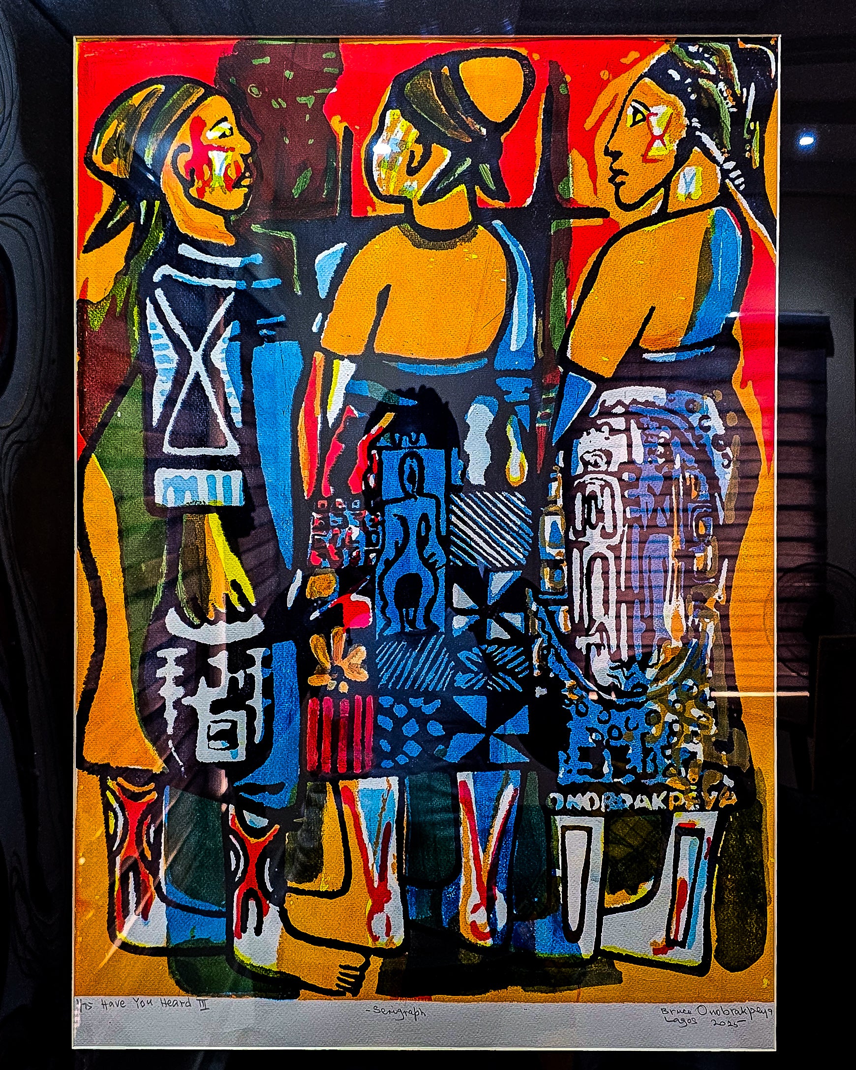 Have you heard III by Bruce Onobrakpeya, 2025