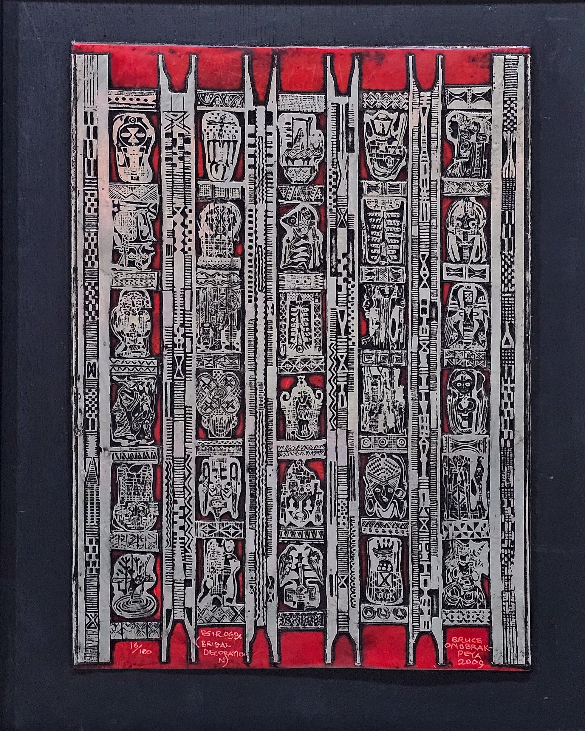 Esirogbo (Bridal Decorations) 2009 by Bruce Onobrakpeya