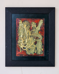 Iru Ivie (Crowns) 1986 by Bruce Onobrakpeya