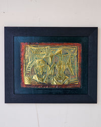 Two Faces 2014 by Bruce Onobrakpeya