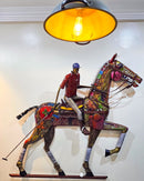 The Polo Player by Bosun Hamed, 2026 - Metal Sculpture