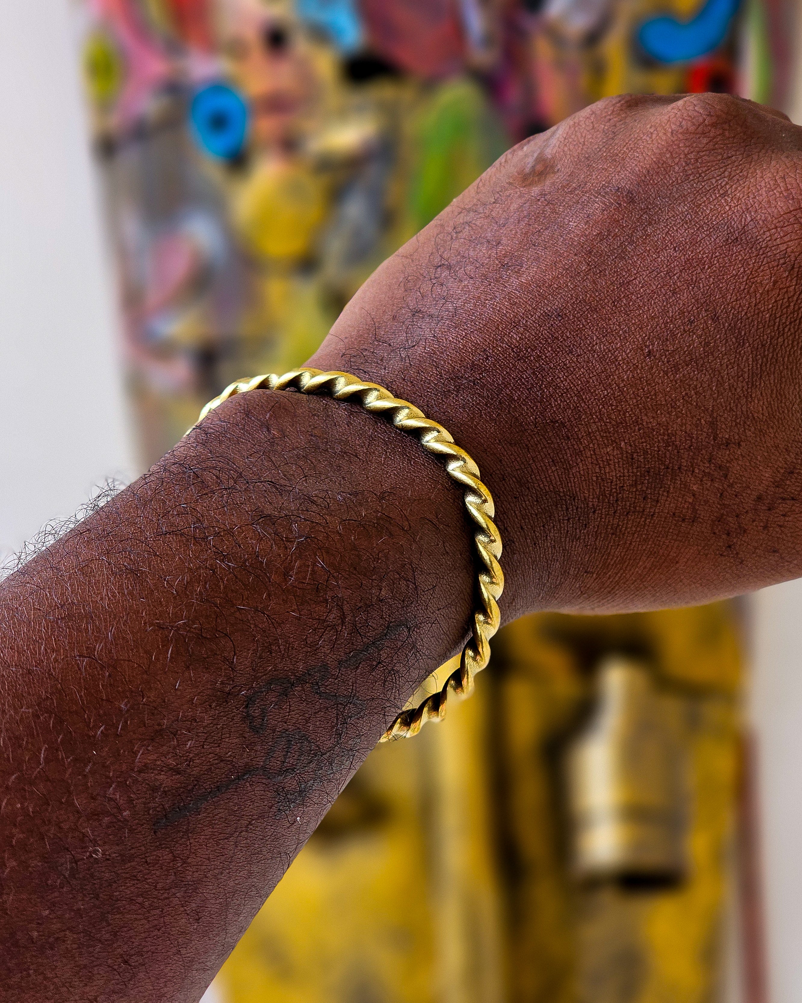 Twisted Brass Bracelets