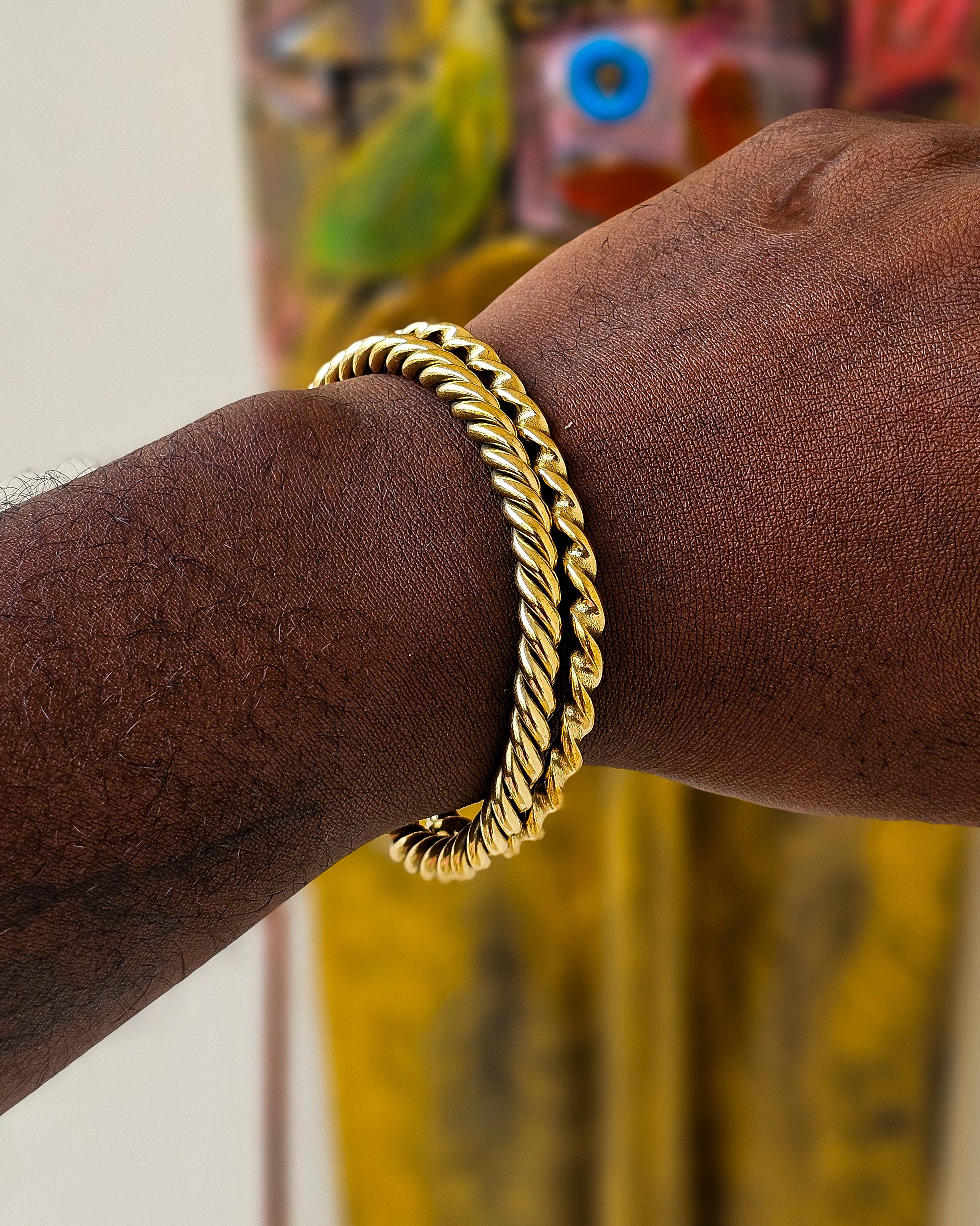 Twisted Brass Bracelets