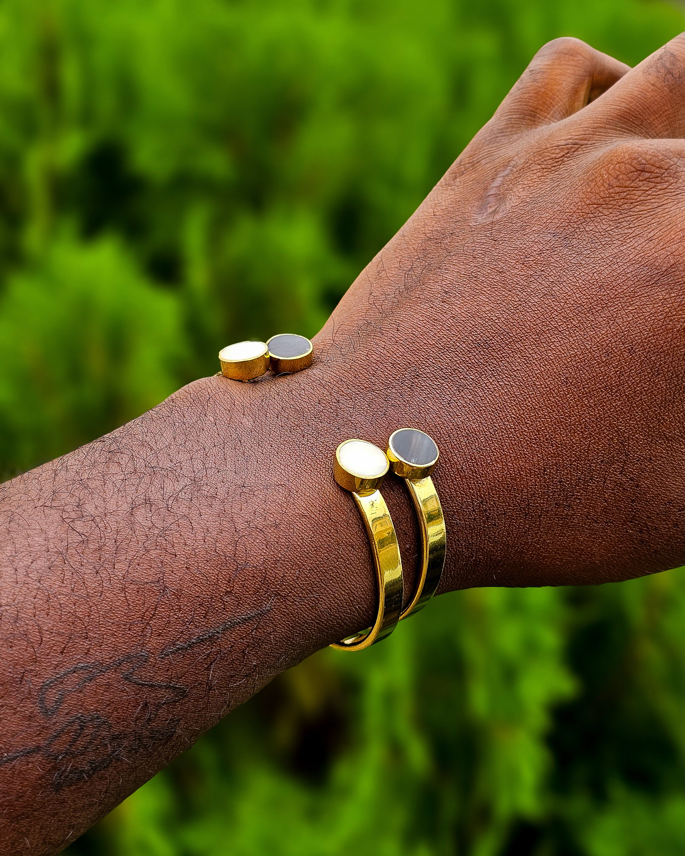 Twin Head Brass Bracelets