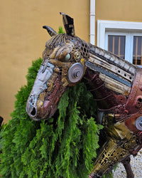 "Jade"- Life-Size Metal Sculpture of a Horse by David Jesse x GBLagos, 2025