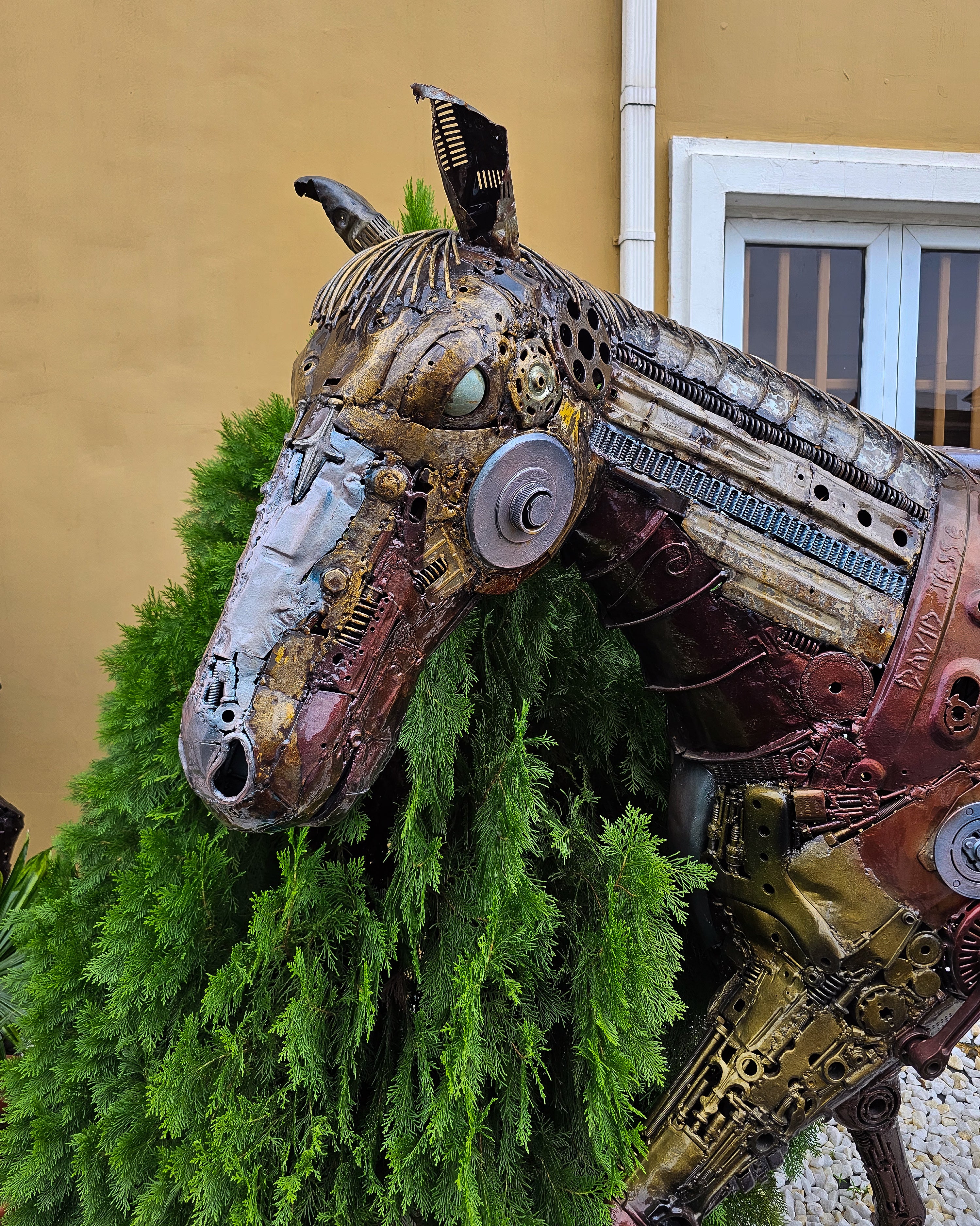 "Jade"- Life-Size Metal Sculpture of a Horse by David Jesse x GBLagos, 2025