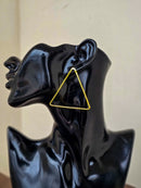 Triangle Brass Earrings