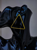 Triangle Brass Earrings