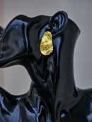 Haricots Brass Earrings