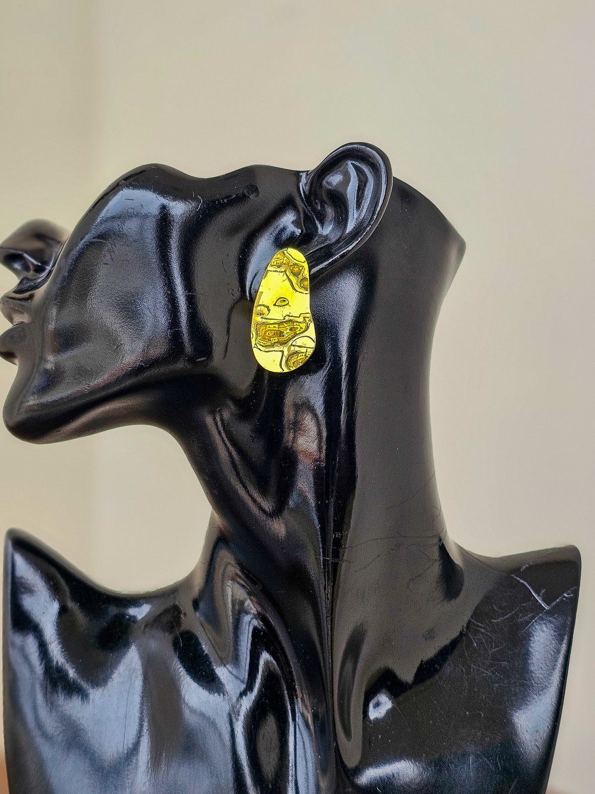 Haricots Brass Earrings