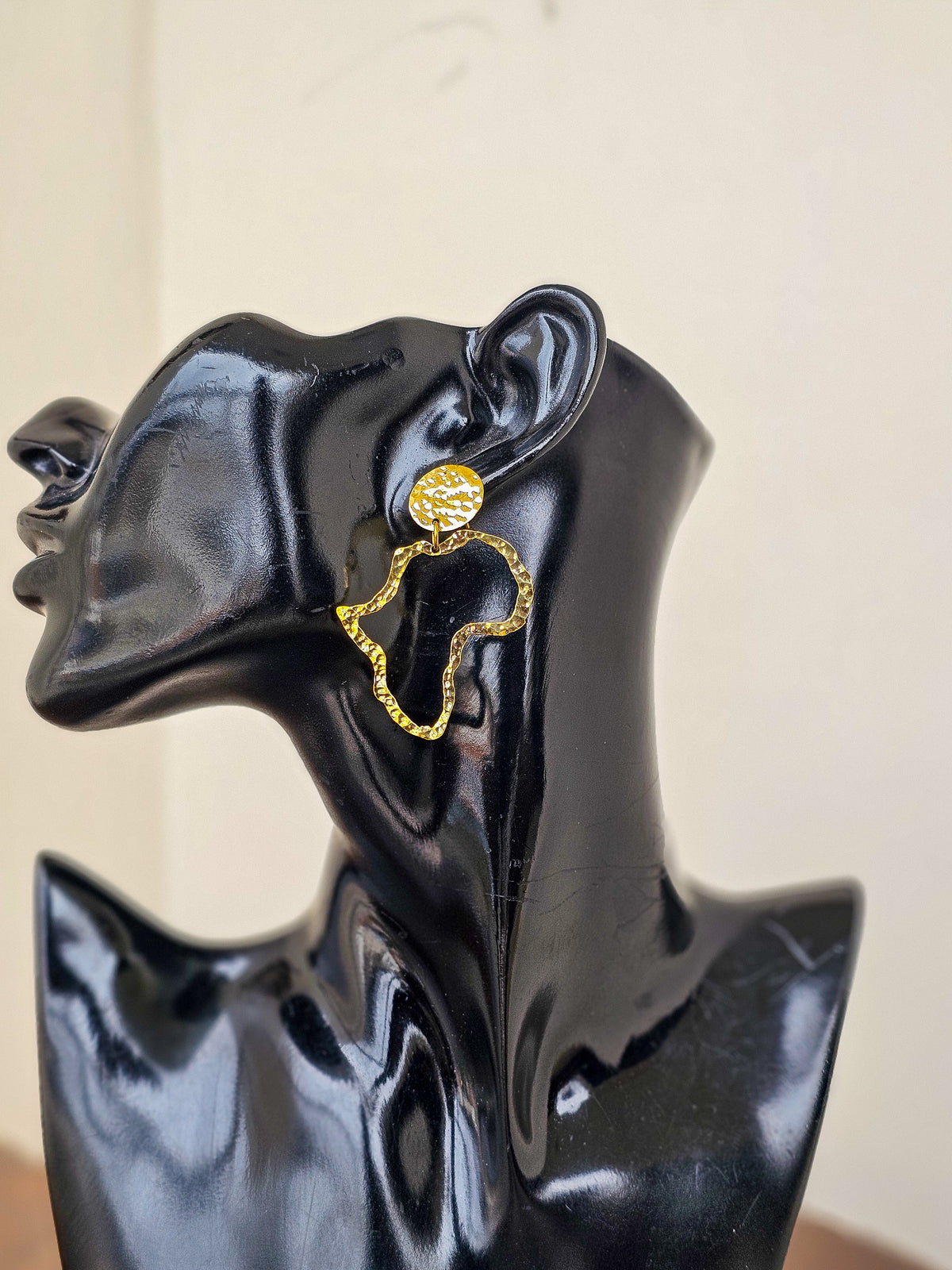 Africa Brass Earrings