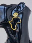 Africa Brass Earrings