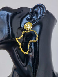 Africa Brass Earrings