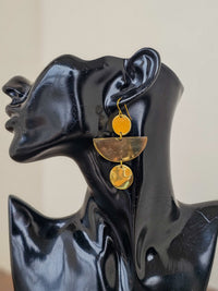 Panier de orange Brass Earrings