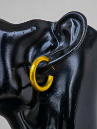 Minimal Hoop Brass Earrings