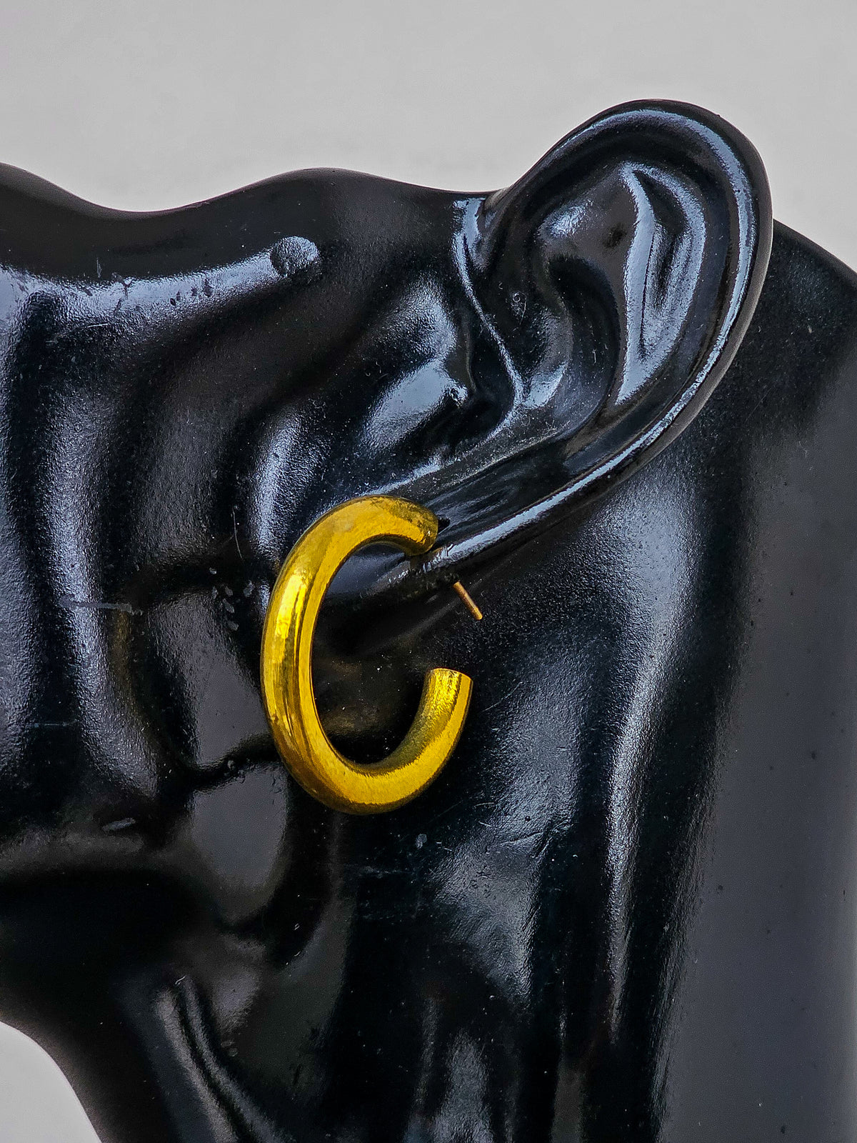 Minimal Hoop Brass Earrings
