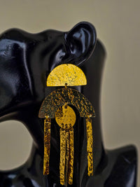 Jelly Poisson Brass Earrings
