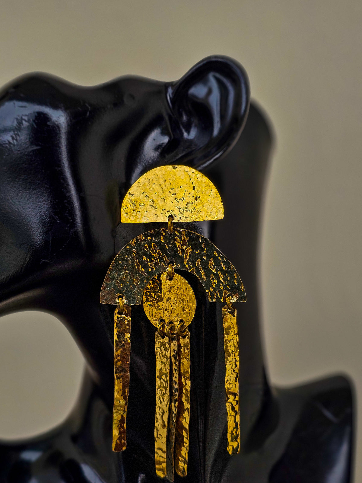 Jelly Poisson Brass Earrings