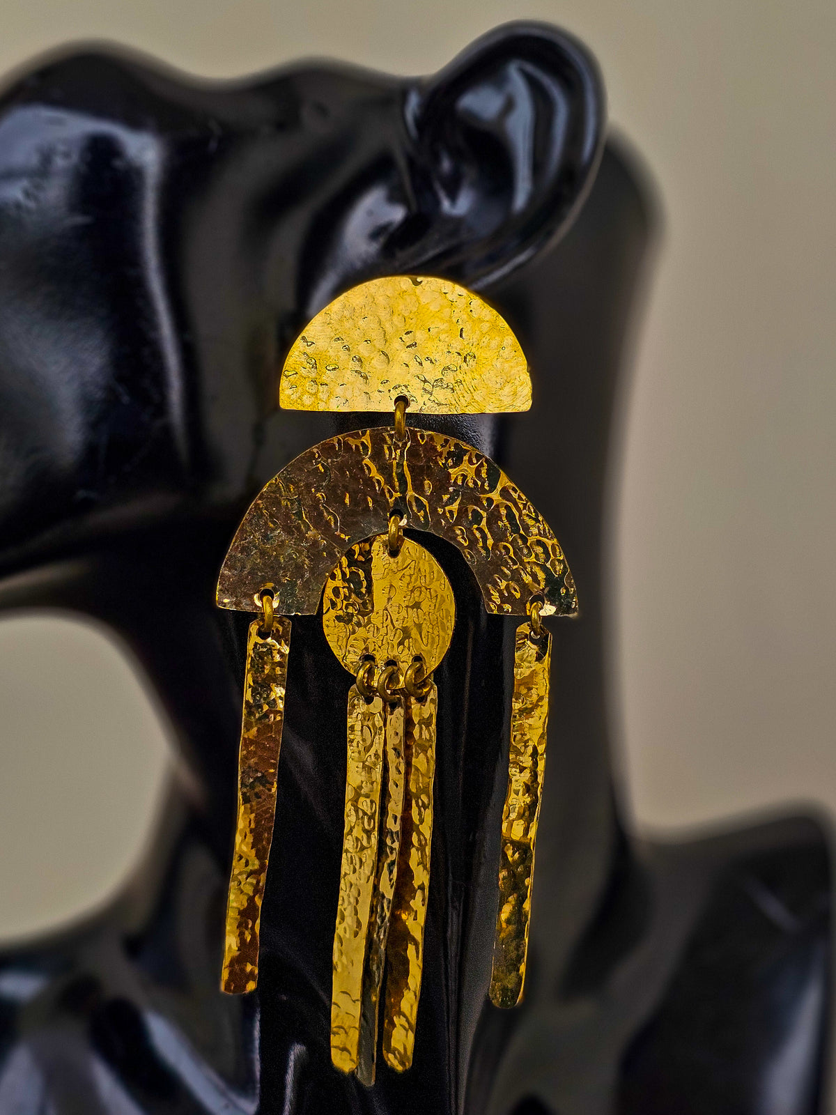 Jelly Poisson Brass Earrings