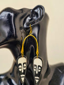 Twin Mask Earrings