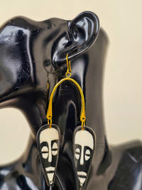 Twin Mask Earrings