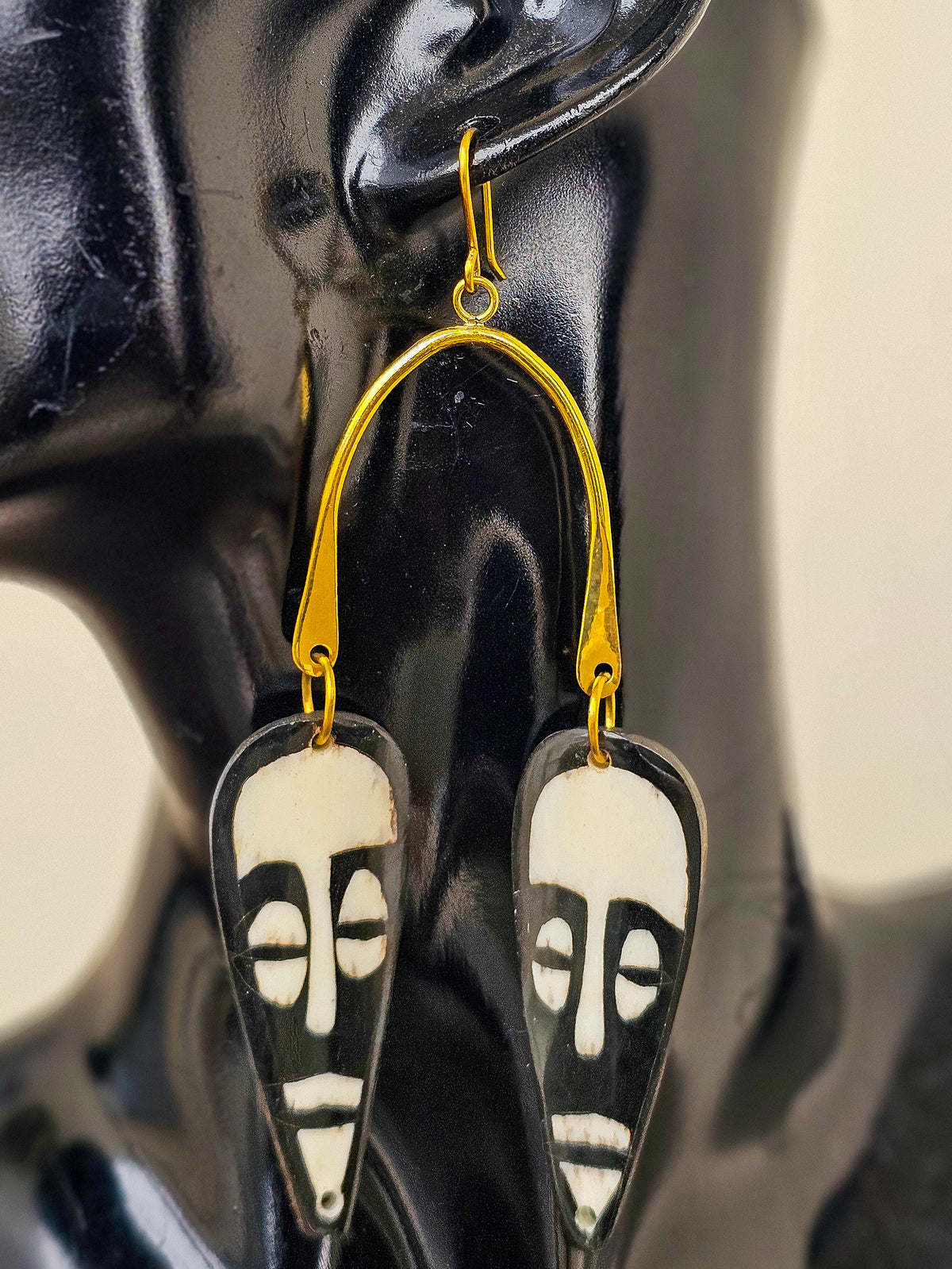 Twin Mask Earrings