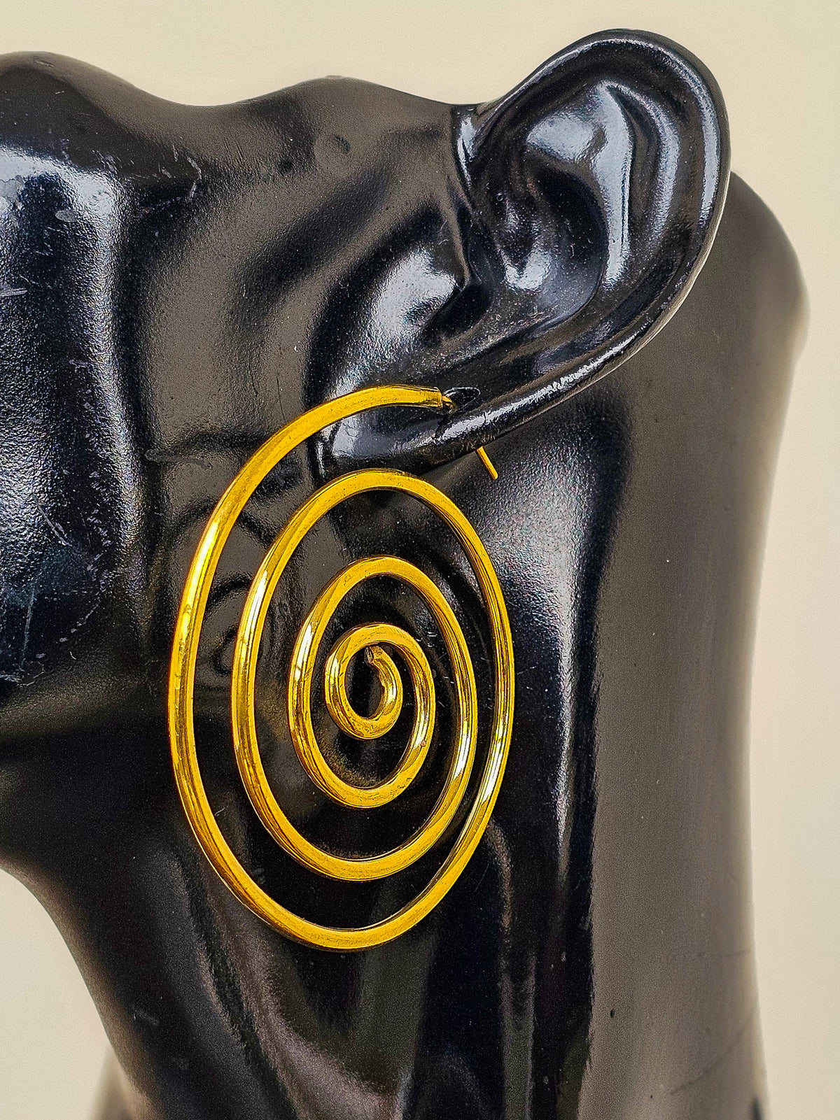 Trippy Brass Earrings