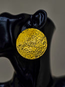 Une Brass Earrings