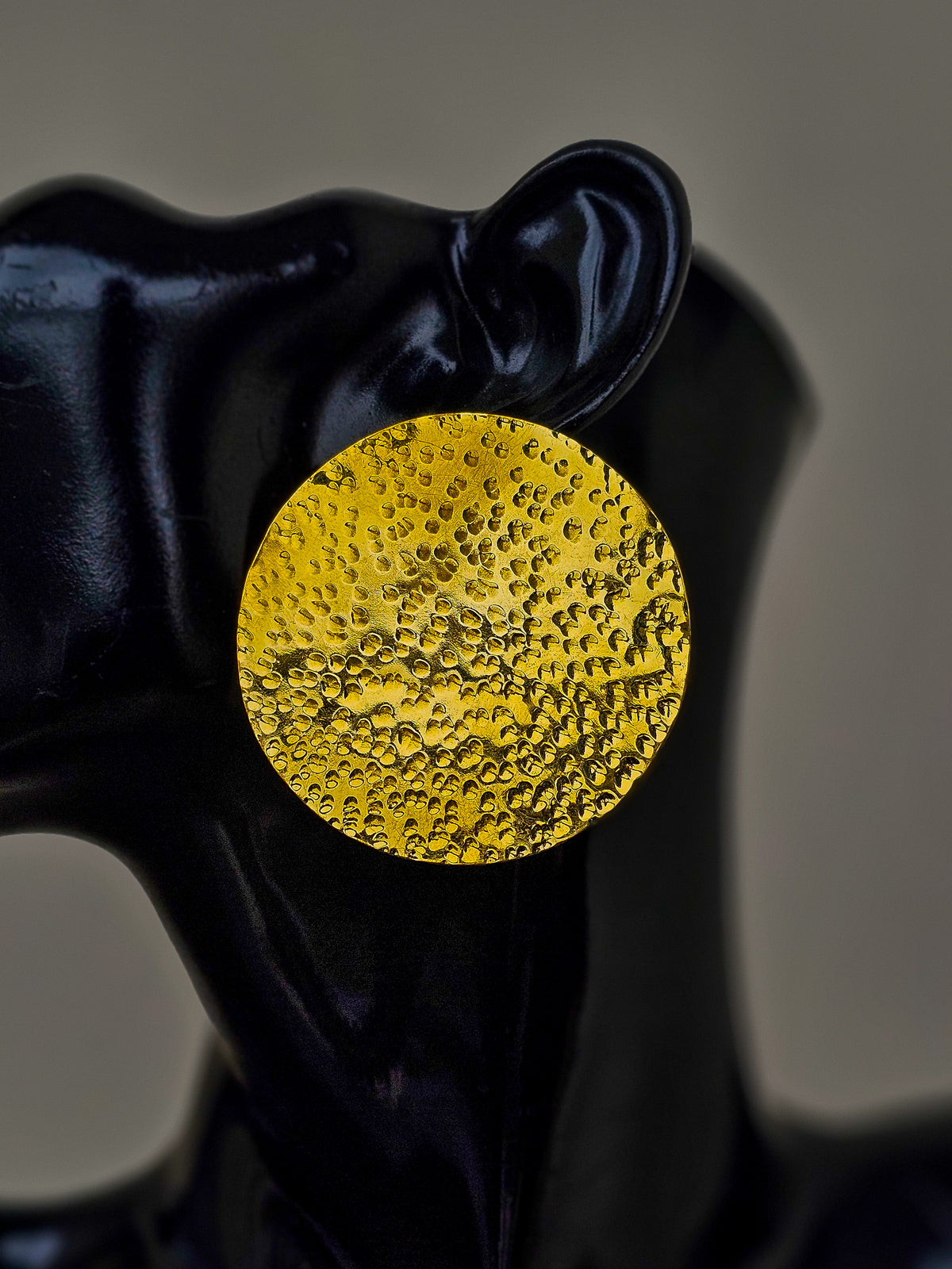 Une Brass Earrings