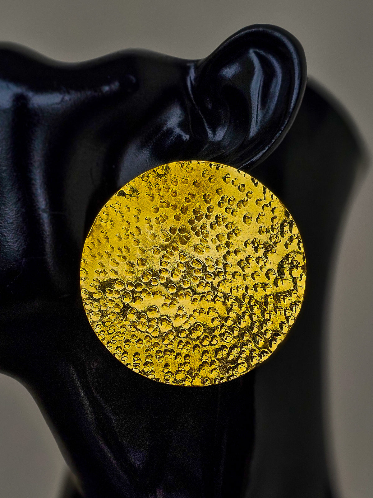 Une Brass Earrings