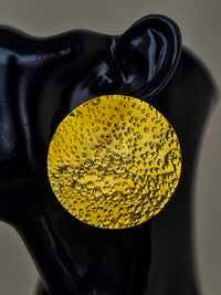 Une Brass Earrings