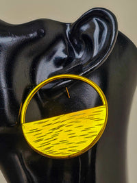 Semi Brass Earrings