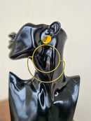 Femme élégante brass earrings