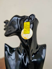 B-Brooche Brass Earrings