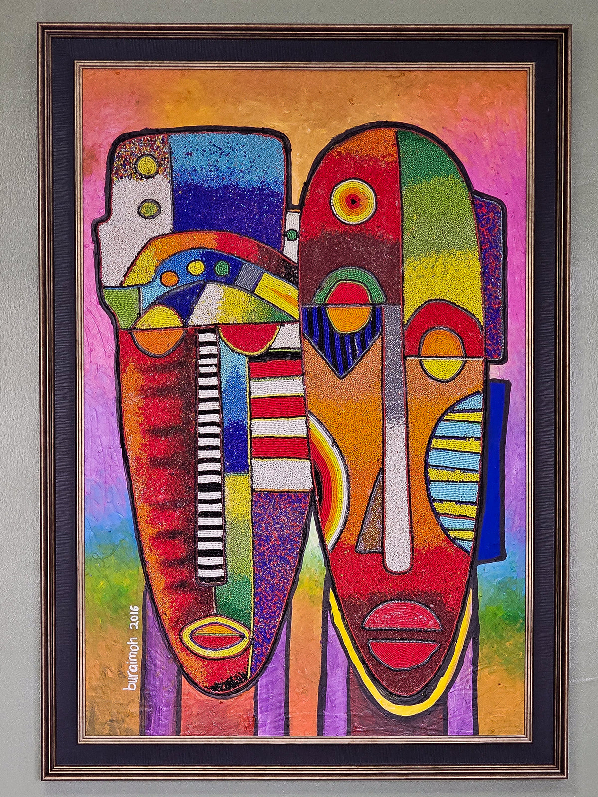 The Masks, 2016 by Jimoh Buraimoh