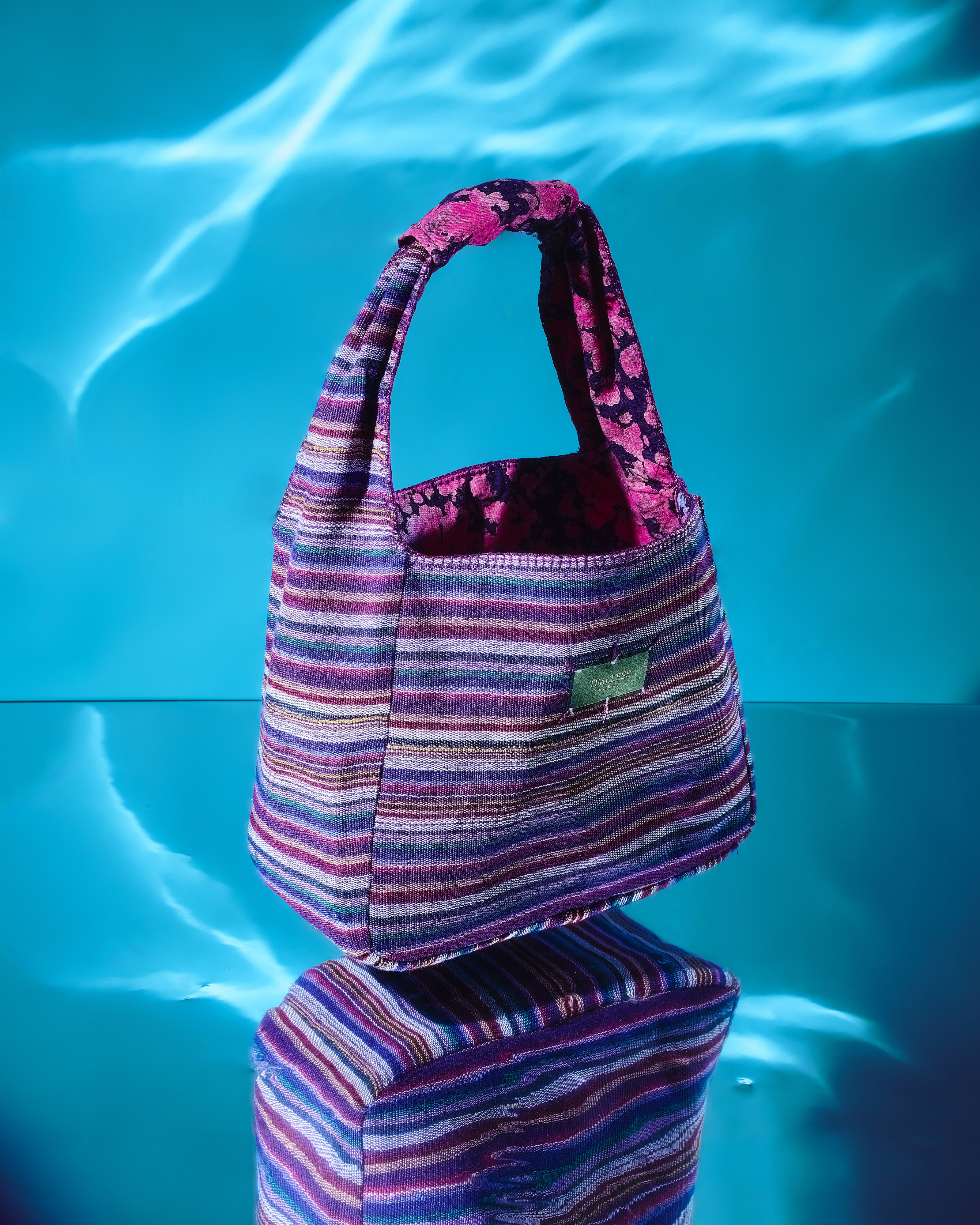 The Aso-Oke Bucket Bag — Violet