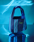 The Aso-Oke Bucket Bag — Bleu
