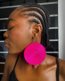 Round Rattan Rwanda Earrings