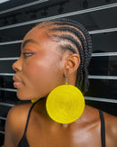 Round Rattan Rwanda Earrings