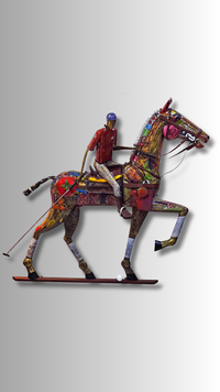 The Polo Player by Bosun Hamed, 2026 - Metal Sculpture