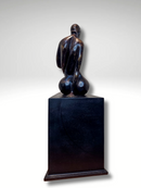Maternal Bliss - Bronze by Femi Okediji, 2023