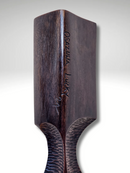 Two Faces - Wooden Sculpture by Osazuwa Lucky , 2024