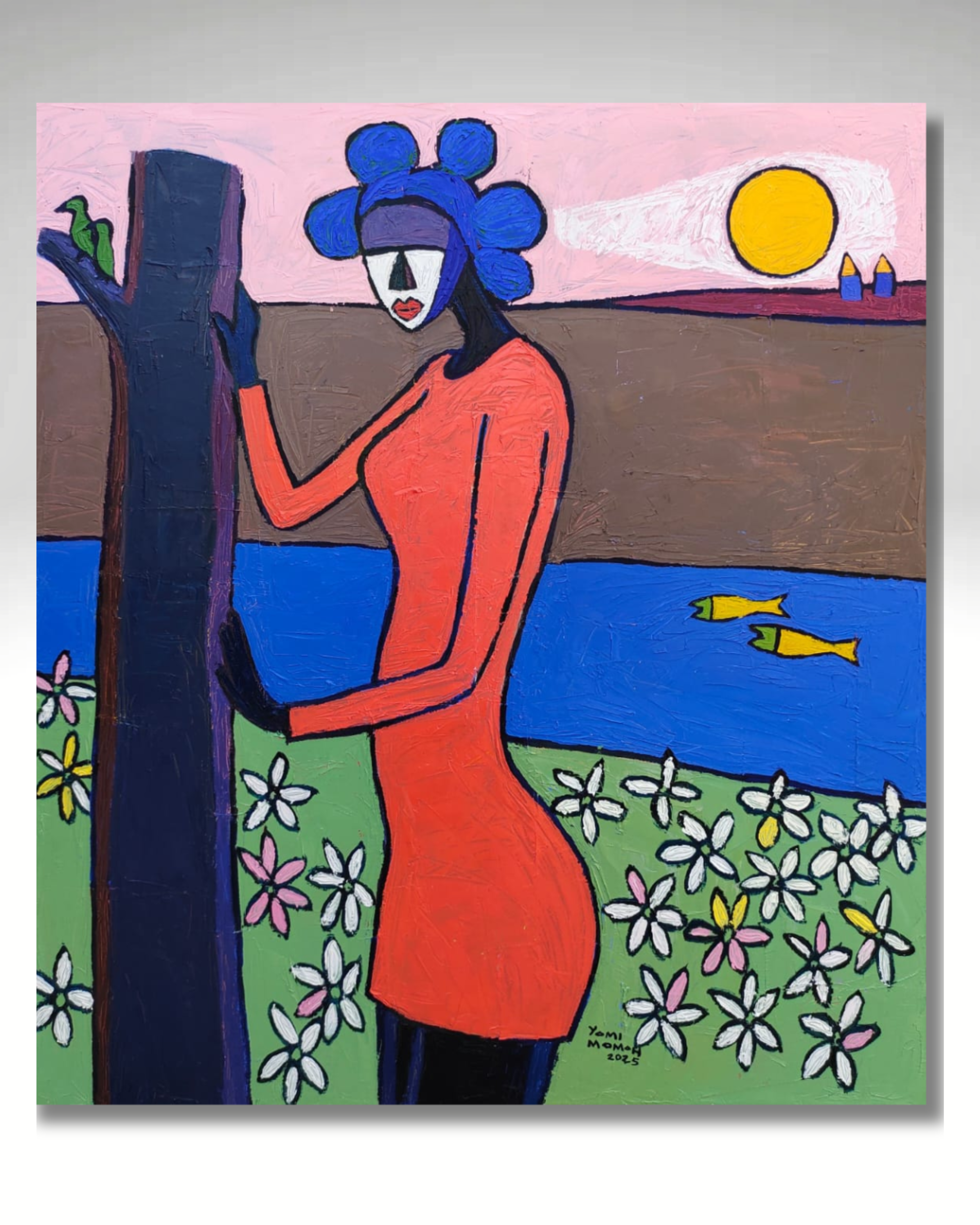 The Lady in red by Yomi Momoh , 2025