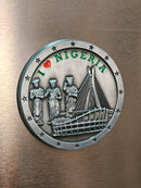 I love Nigeria Coin Fridge Magnets