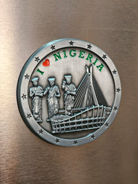 I love Nigeria Coin Fridge Magnets